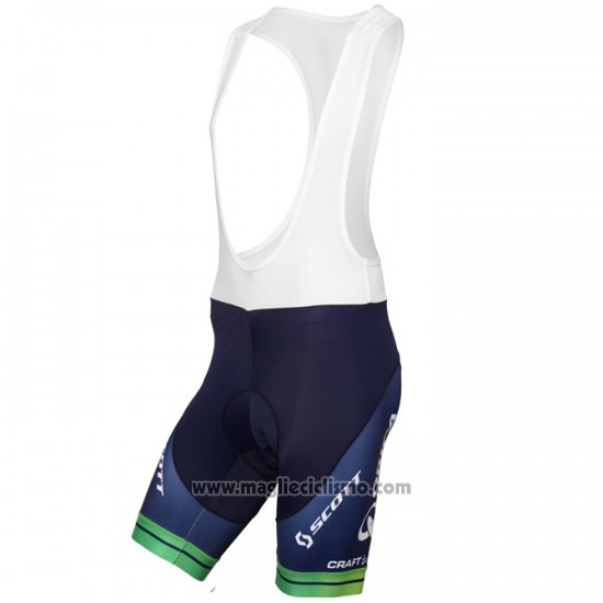 2015 Abbigliamento Ciclismo Orica GreenEDGE Bianco e Blu Manica Corta e Salopette